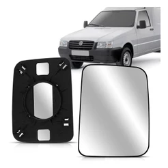 Espelho C/ Base Retrovisor Fiorino 97 98 99 2000 Á 2010