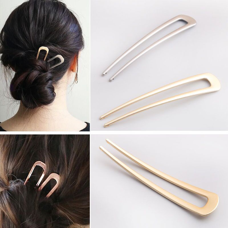 Coreia Minimal Criativo Cabelo Metálico Enrolado Elegante