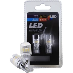 Par Lâmpada Led Titanium T10 Pingão 13 Leds Shocklight - (SLL-1210T)