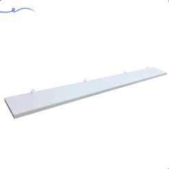 1 Prateleira Branca 100X10 Com Suporte Flutuante Mdf Organizadora Decoração Cozinha Quarto Banheiro