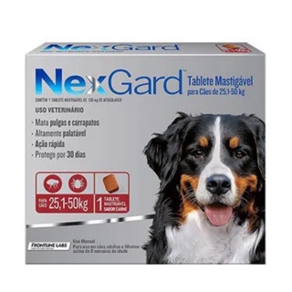 Nexgard Cão 25 A 50kg Antipulgas E Carrapatos Com 1 Nex Gard em Oferta na Shopee