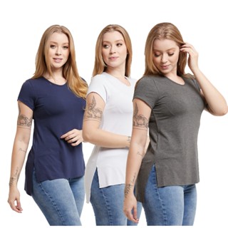 Kit 02 Camisetas Feminina Viscolycra Mullet Tampa Bumbum