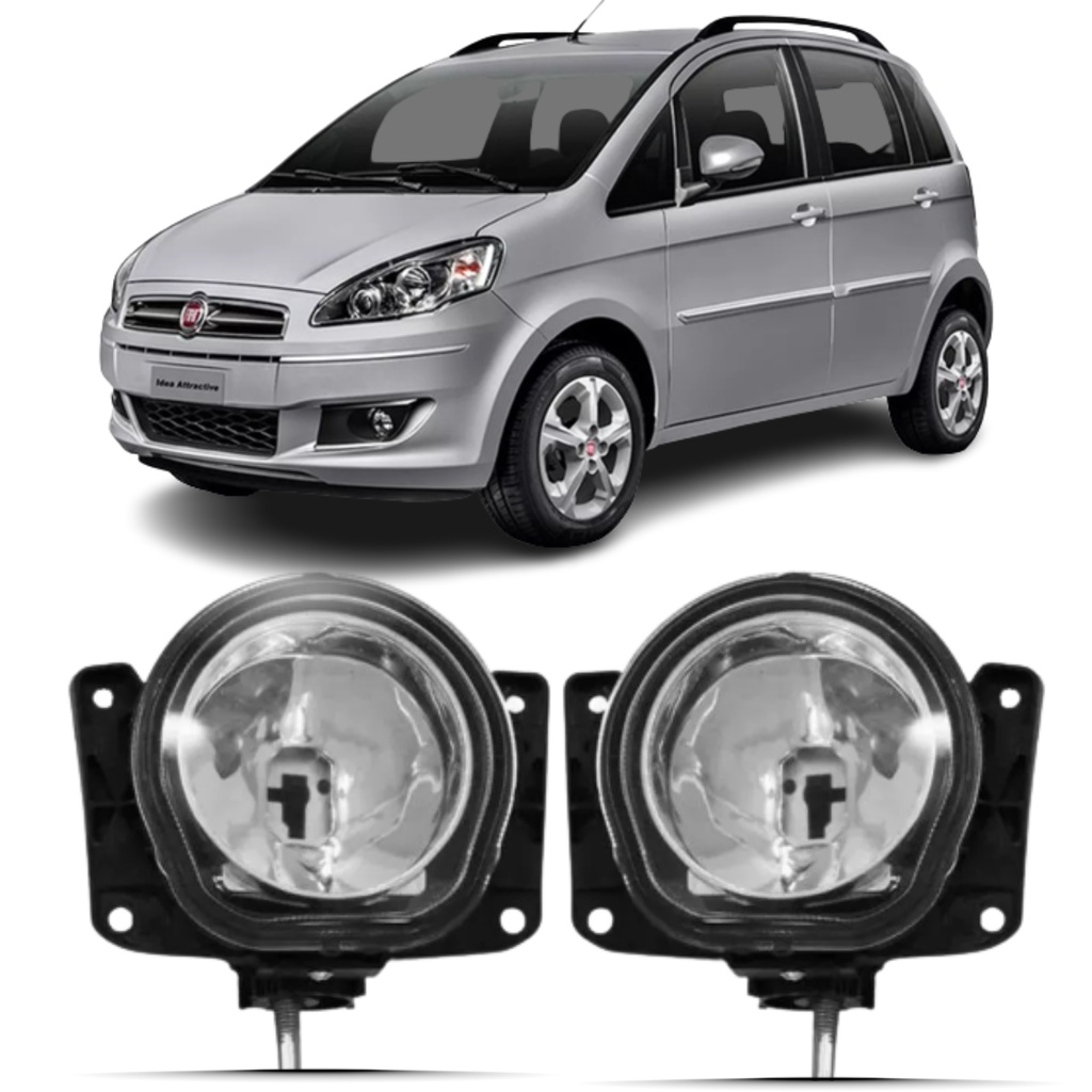 Par Farol Milha Fiat Idea 2011 2012 2013 2014 2015 2016 em Oferta na Shopee