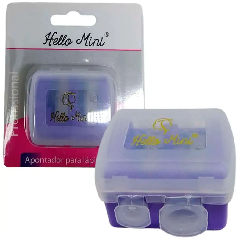 Apontador Duplo para Lápis Hello Mini