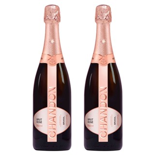 KIT 02 ESPUMANTES CHANDON BRUT ROSE 750ML