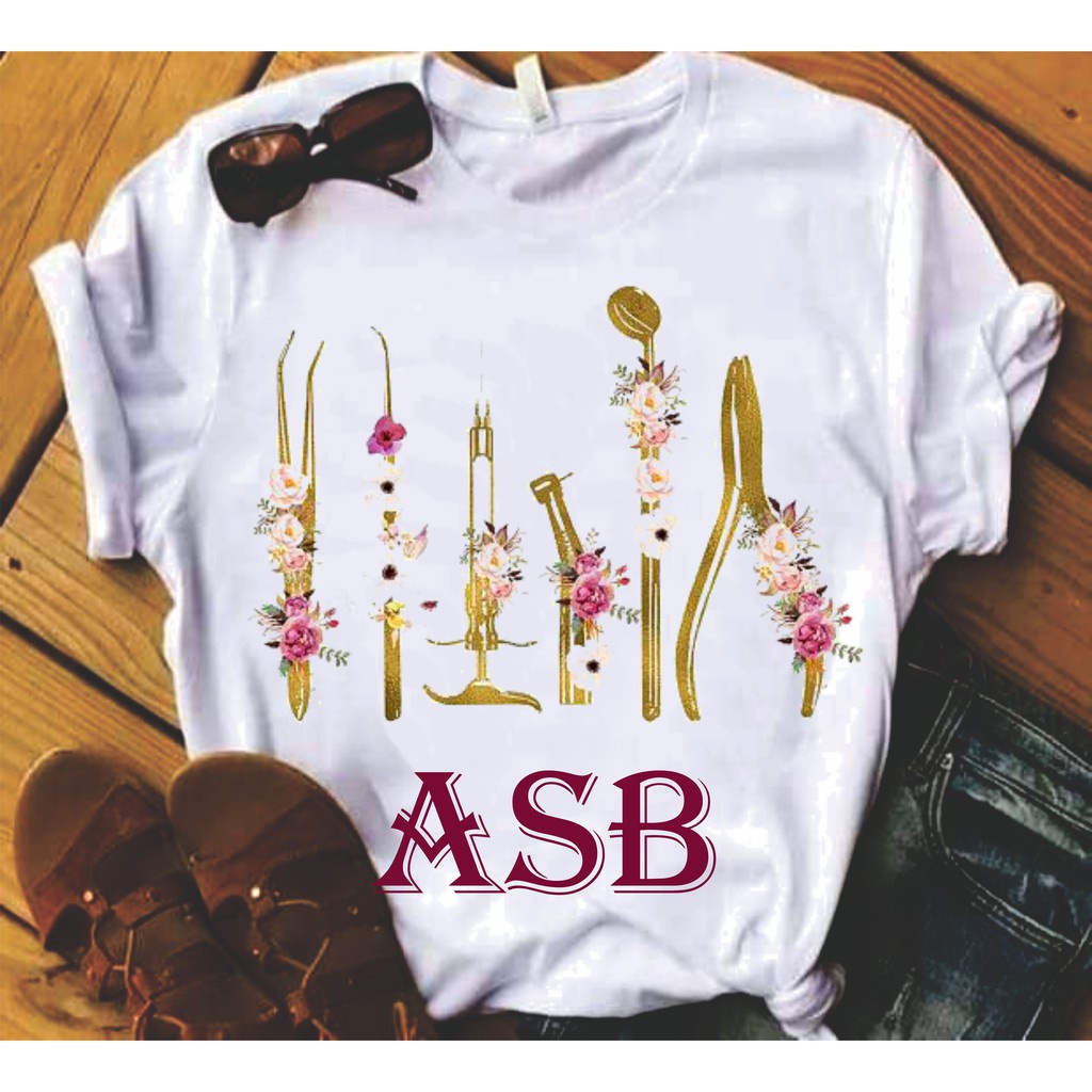Camisa Saude Bucal (ASB) Blusa 01 em Oferta na Shopee