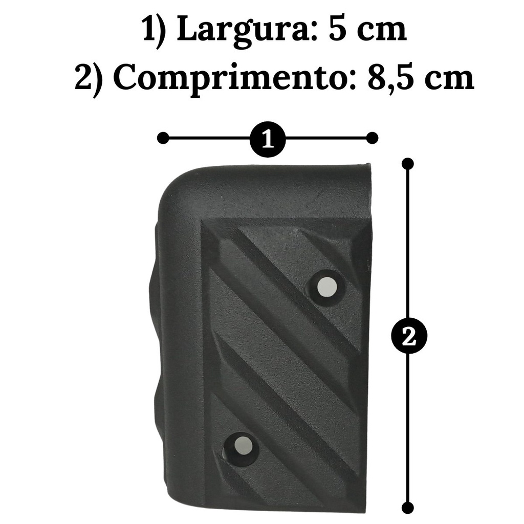 Kit 8 Canto Cantoneira Arredondada Plástico Resistente Para Proteção De Caixas Acústicas · foto 2