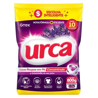 Lava Roupas Pó Concentrado Urca Lavanda Sachê - 800g