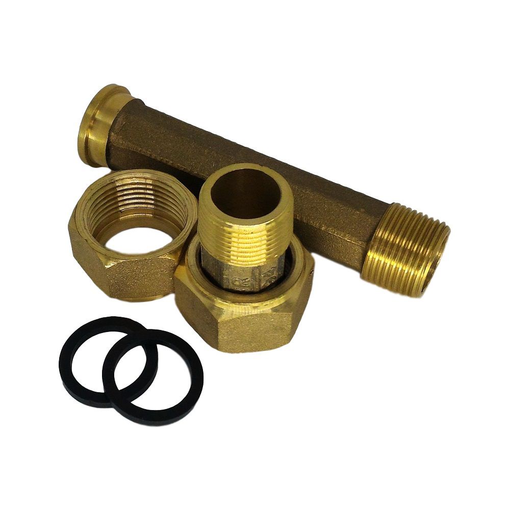 Kit de Conexões Longo em Latão Forjado para Hidrômetro 3/4''