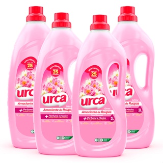Kit 4 AMACIANTE URCA FLORAL ROSA 2L em Oferta na Shopee