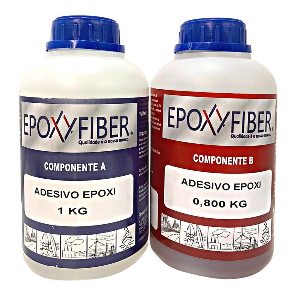 Cola Adesivo Epoxi A+b Nautica 1,8kg Epoxyfiber