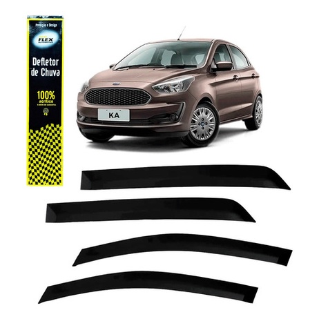 Calha de Chuva Ford Ka Hatch 2014 2015 4 Portas Ecoflex