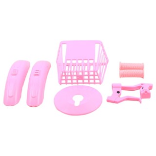 Kit de Montagem Bicicleta Infantil Feminina Aro 16 com Cestinho Manopla Para-lama