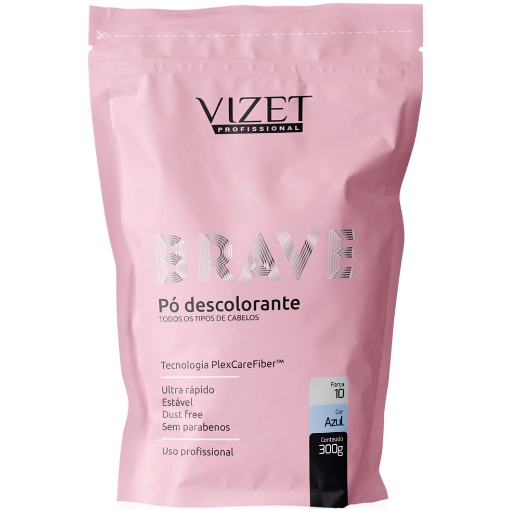Pó Descolorante Azul Brave 300g Vizet