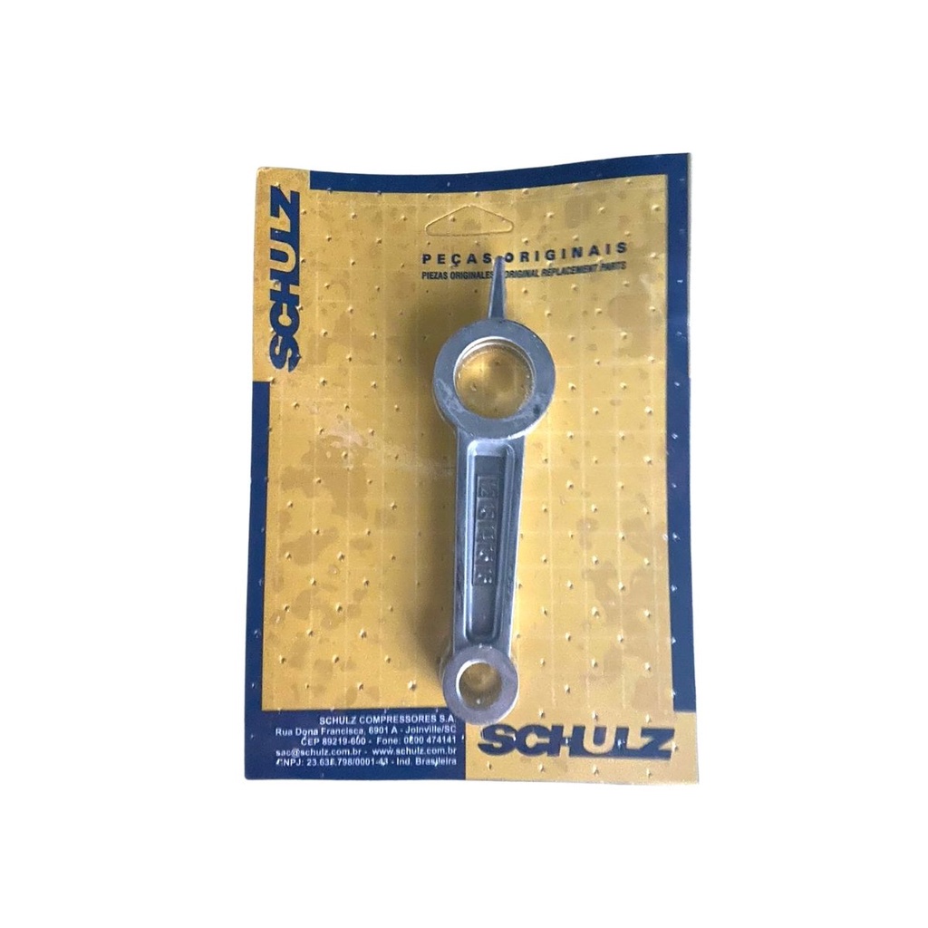 Biela Em Alumínio Olhal Maior 23mm E Menor 12mm Para Compressor de Ar Schulz - 709.1960-0/AT