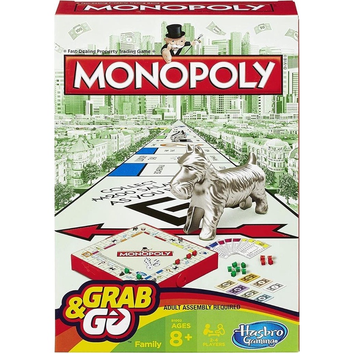 Jogo De Mesa Monopoly Grab & Go - Hasbro B1002