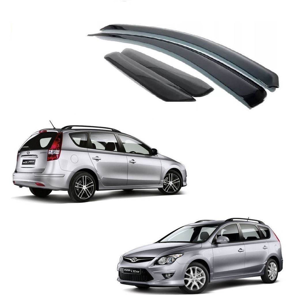 Calha De Chuva Defletor Hyundai I30 Cw 2010 A 2011 4 Portas Fume Tiger H9014