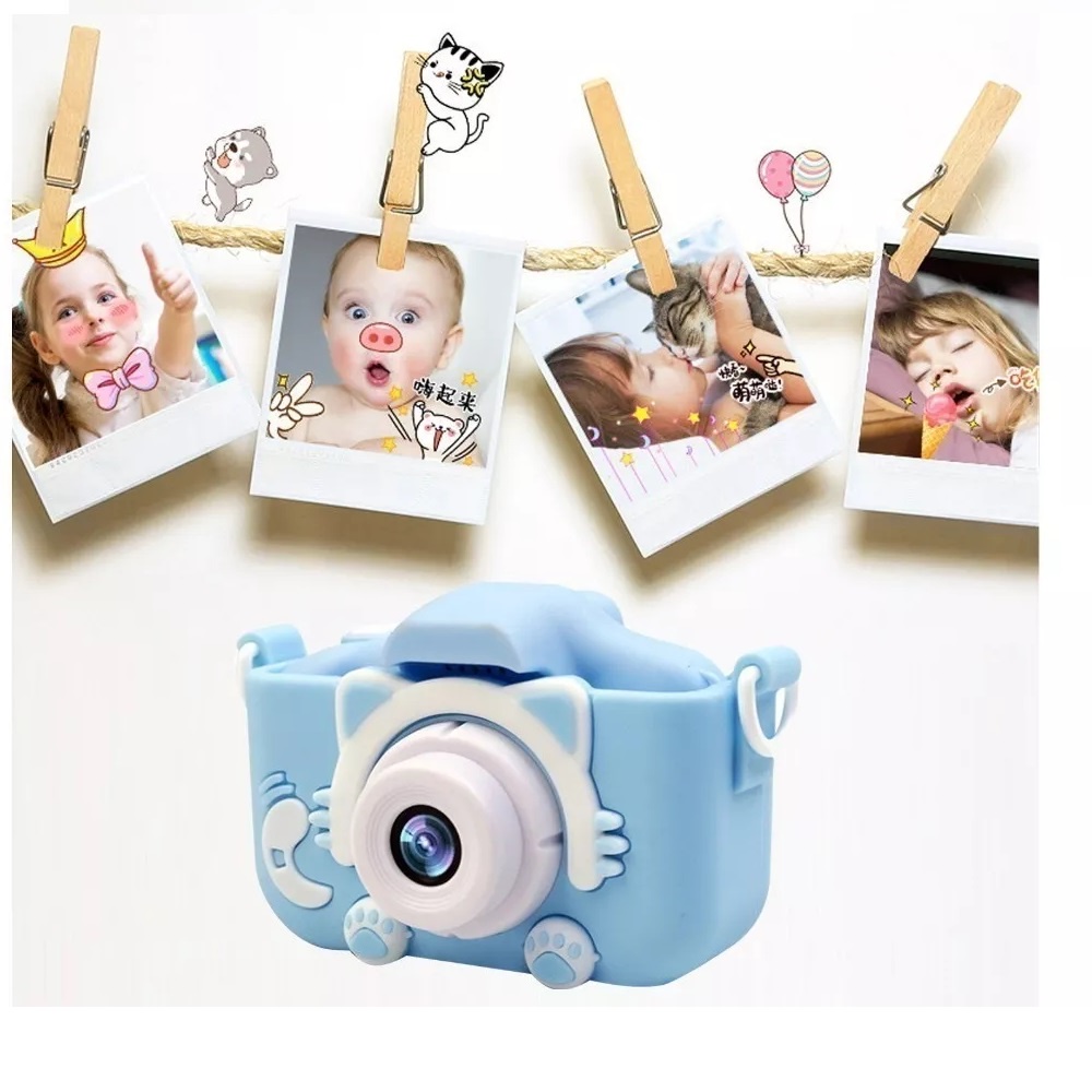 Maquina Fotográfica Infantil Digital Tira Foto De Verdade