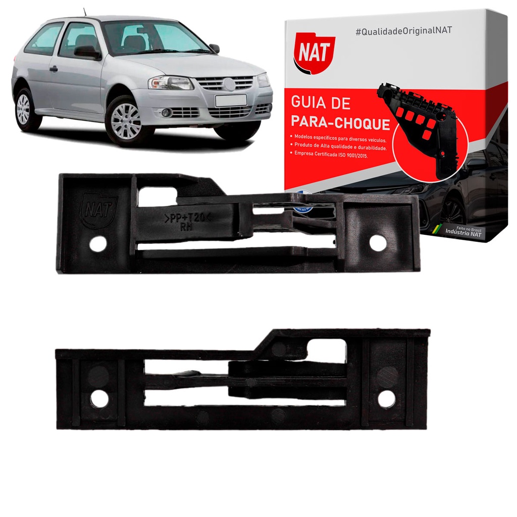 Par Suporte Parachoque Gol G4 Ano 2006 Até 2014 Traseiro