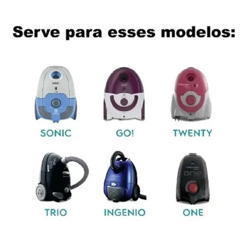 Saco Para Aspirador De Pó Electrolux One Max Trio Ingenio C/3 Peças Descartável