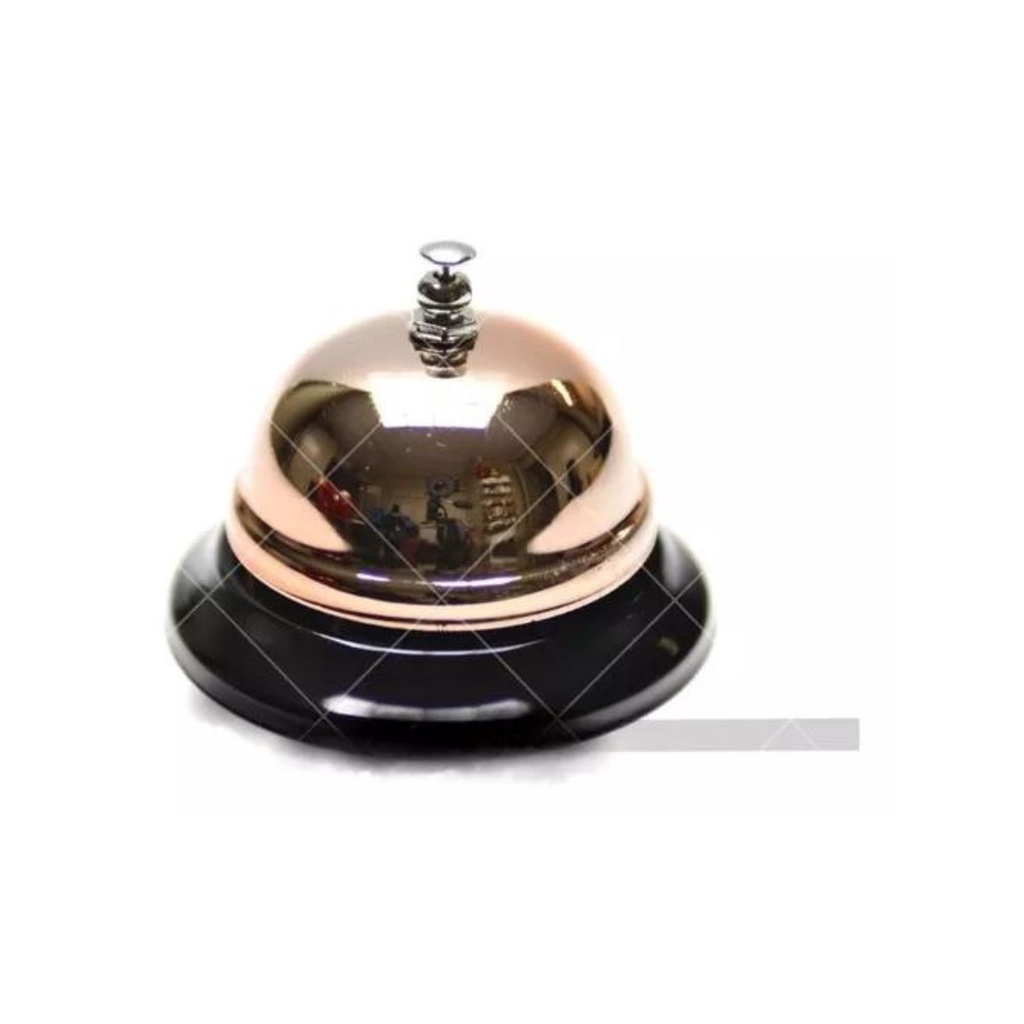Campainha Sino De Mesa Rosé Balcão Recepção Bar