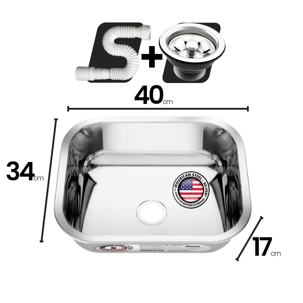 Cuba Inox 40x34x17: Onde Comprar | BuscaProdutos