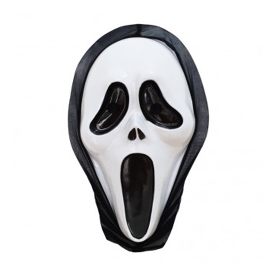 Máscara Halloween Pânico com Capuz - 10 unidades