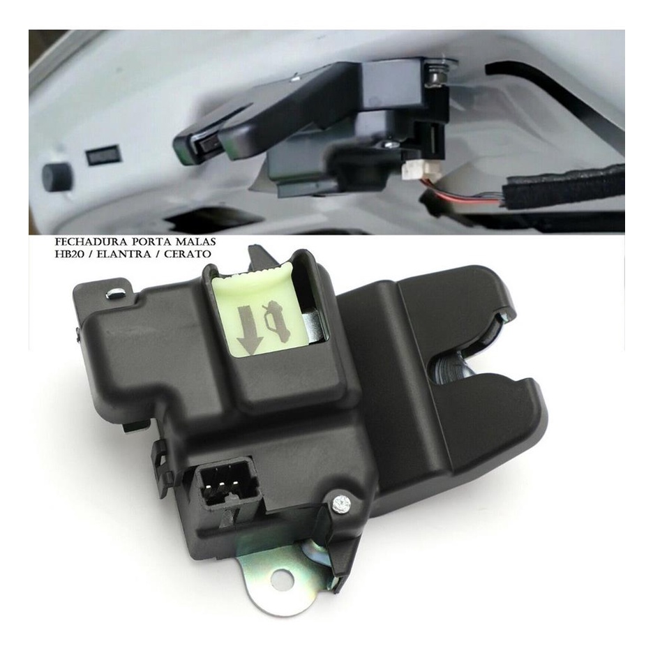 Fechadura Trava Eletrica Porta Mala Para Hb20 / Cerato / Elantra