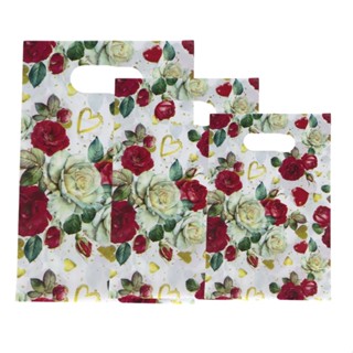 Sacola boca de palhaço Estampa Floral 25X35cm 50un
