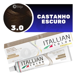 Tinta Itallian Color 60g Castanho Escuro 3.0 em Oferta na Shopee