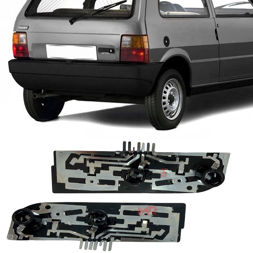 Par Circuito Soquete Lanterna Fiat Uno Mille 1984 a 2003