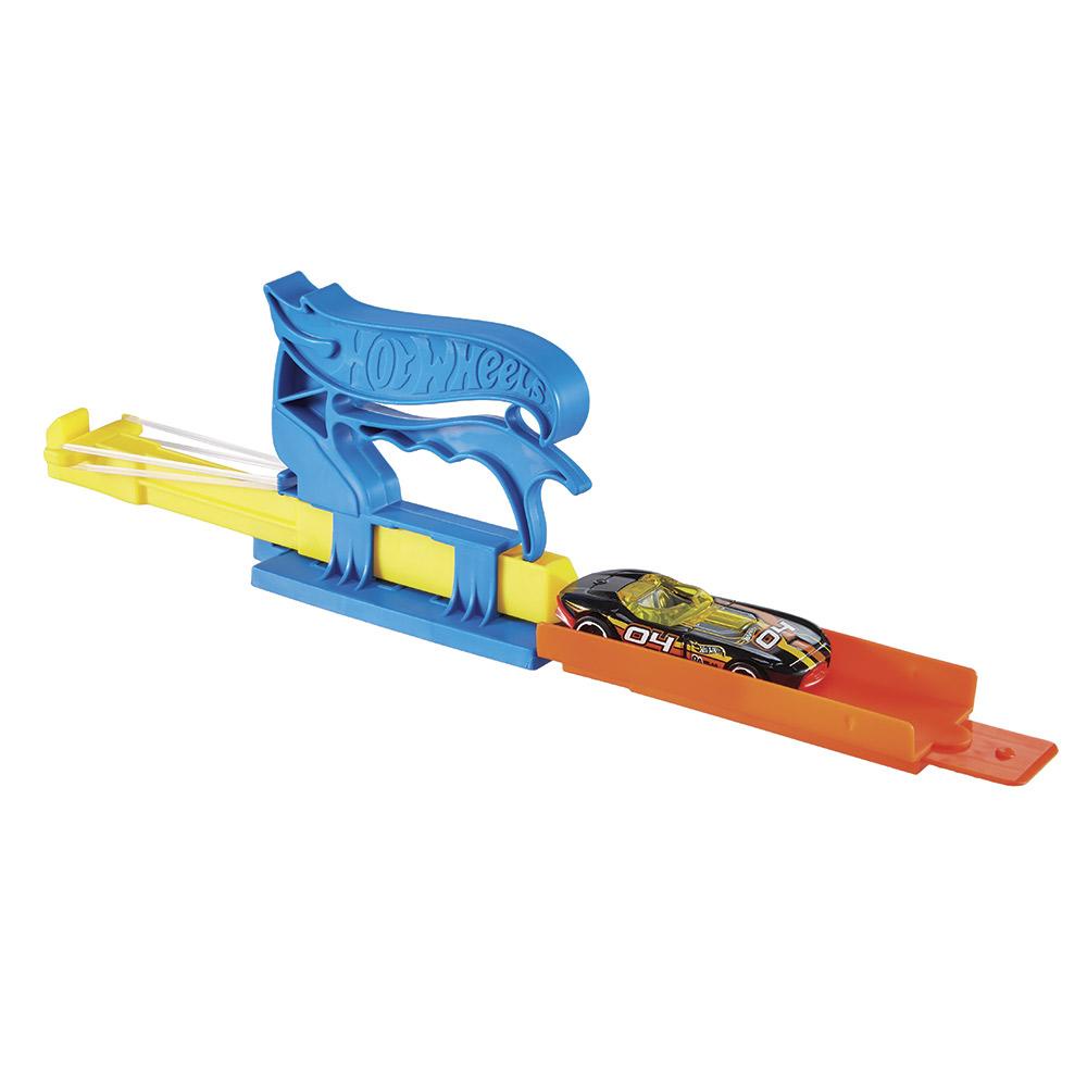 Hot Wheels Lançador Básico Azul  com Carro - Mattel em Oferta na Shopee