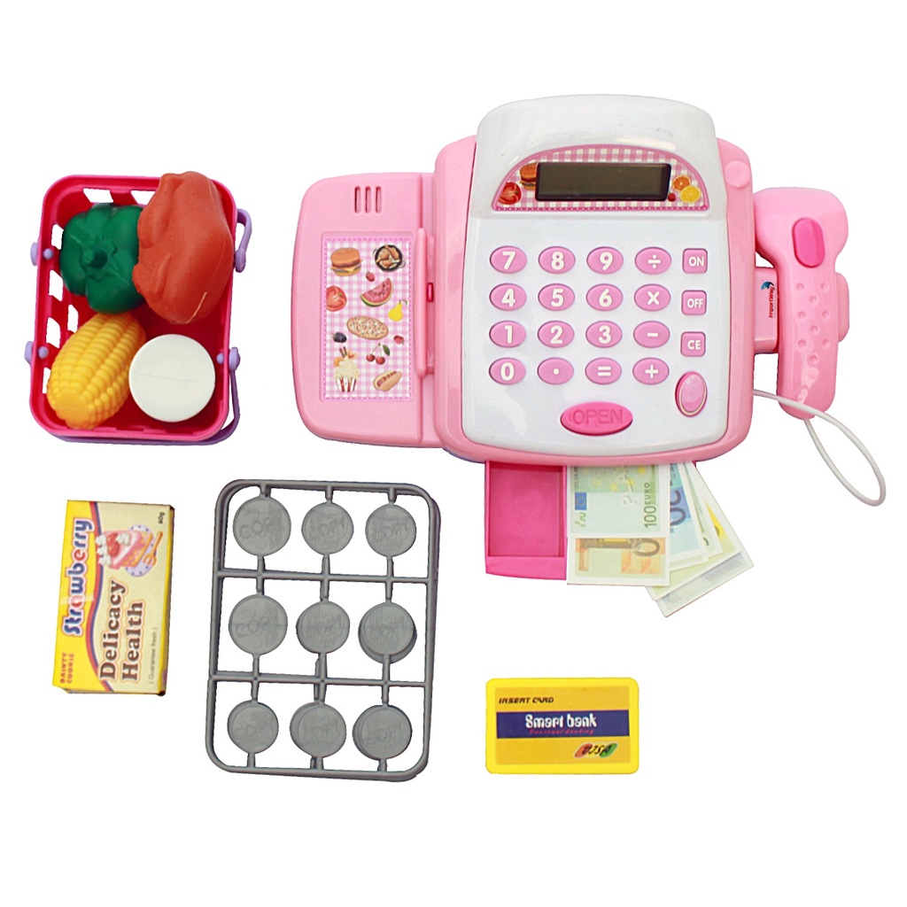 CAIXA REGISTRADORA INFANTIL ROSA - BW042RS