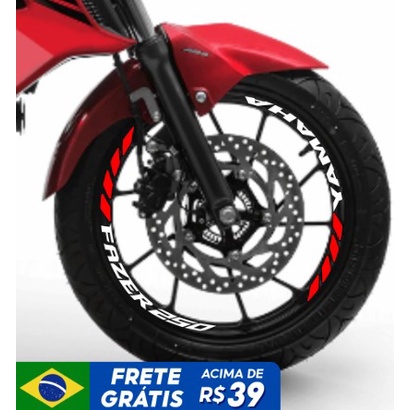 Adesivo Fazer 250 Yamaha Fz25 Modelo Grande Detalhe Colorido em Oferta na Shopee