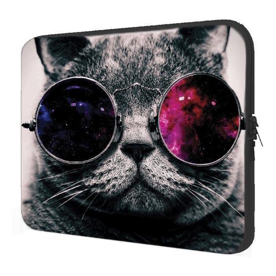 Case Notebook, Gato com Óculos 15.6"