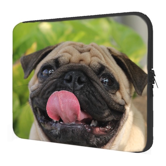 Case Notebook 14" Capa Pug, na cola do dono