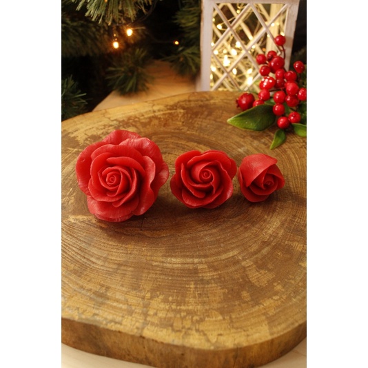 Kit 03 moldes de Rosas Anastasia