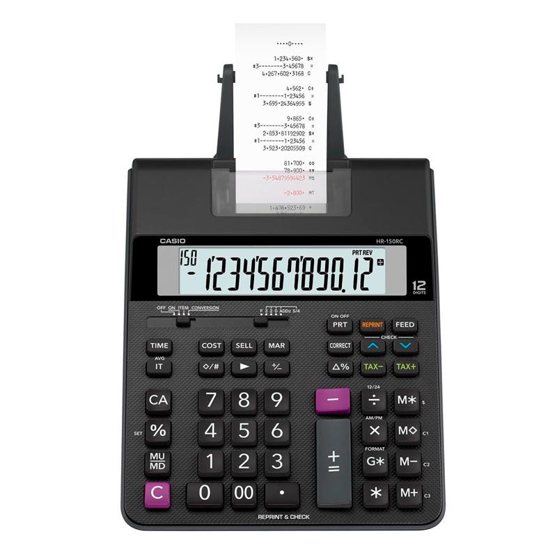 Calculadora de mesa com bobina 12 digitos HR-150RC Casio