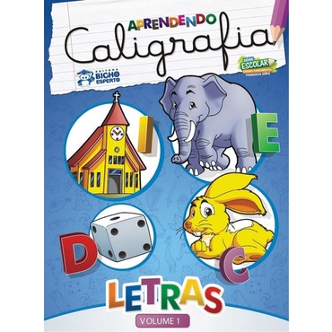 APRENDENDO CALIGRAFIA - LETRAS - ENSINO FUNDAMENTAL