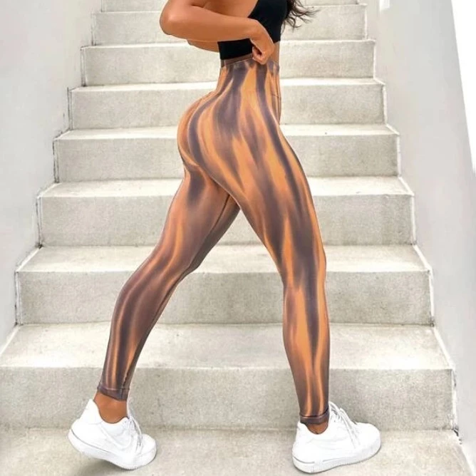 Novo estilo Aurora leggings feminino/ao ar livre sem costura calças de Yoga/cintura alta pêssego Hip Lift esportes leggi — imagem 1