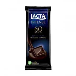 Barra de Chocolate Meio Amargo 60 Cacau Lacta Intense