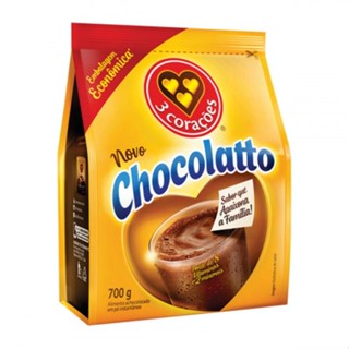 Achocolatado em Pó 3 Corações Chocolatto Pouch 700g