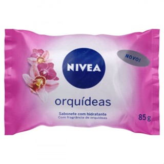 Sabonete Barra Hidratante Orquídeas Nivea Flow Pack 85 g