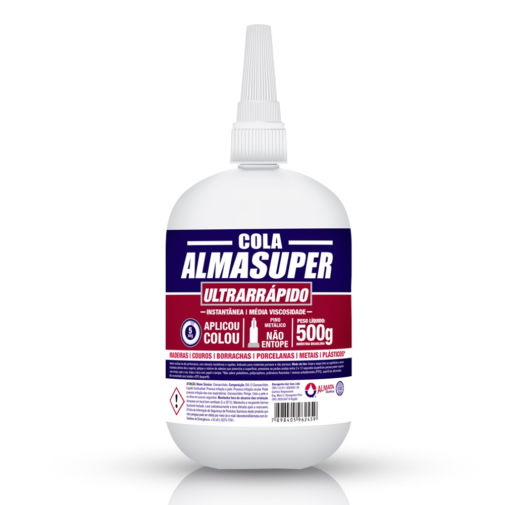 Cola Instantânea Ultrarrápido Almasuper Alta Qualidade 500g Artesanato Trabalhos Escolares Hobby em Oferta na Shopee