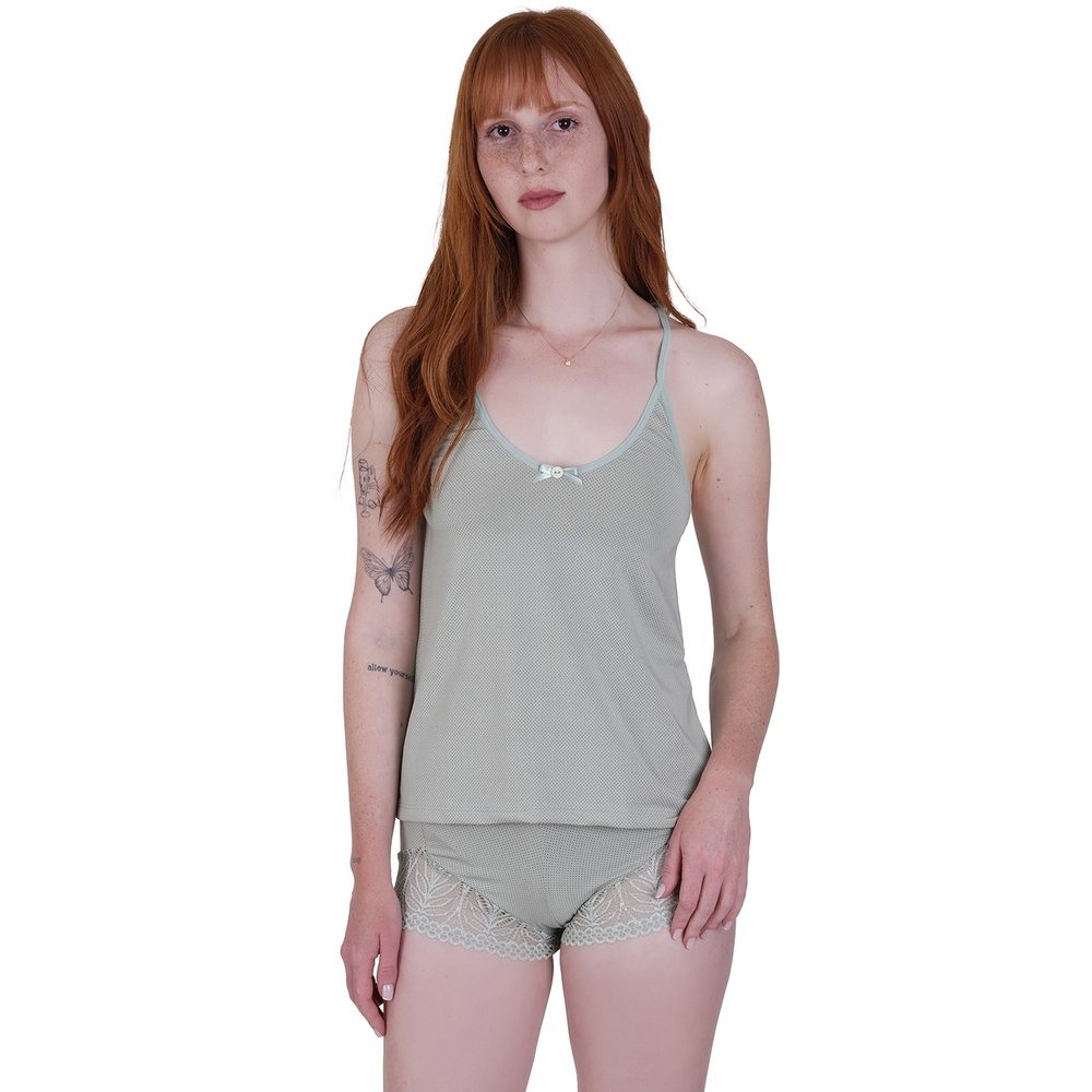 Short Doll Algodão Doce Concept Lingerie Verde