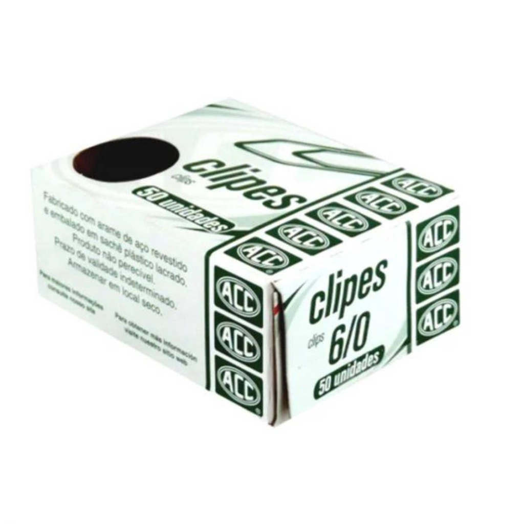 Clipes Galvanizados 6/0 com 50 Unidades Clips ACC em Oferta na Shopee