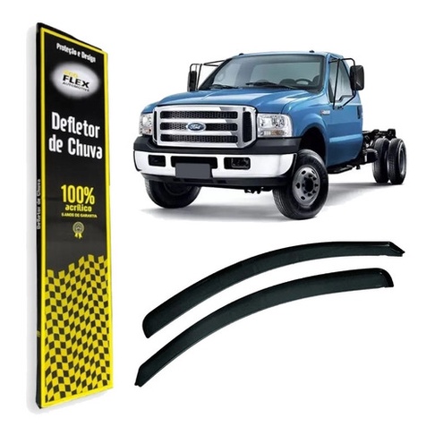 Defletor Calha de Chuva F-250 1999 2000 2001 2002 2003 a 2011 2 Portas Ecoflex