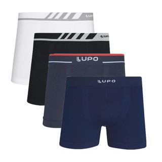Kit 4 Cuecas Lupo Boxer Microfibra Varios Modelos em Oferta na Shopee