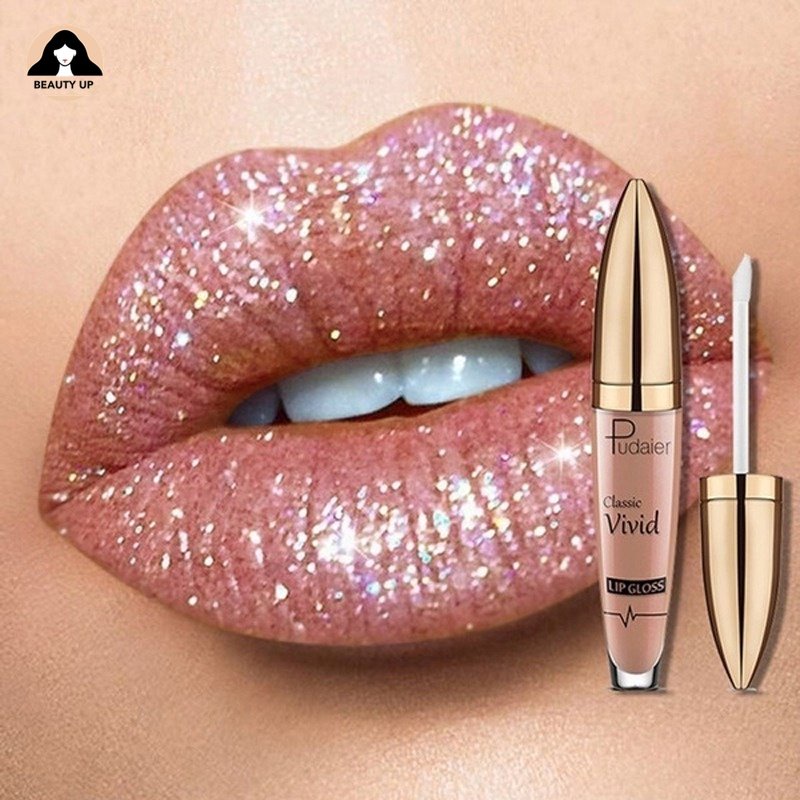 Diamantado Com Brilho Labial Fosco Perolado Antiaderente Brilho Labial Em 18 Cores Diamante À Prova D'água Glitter Líquido De Longa Duração Batom maquiagem