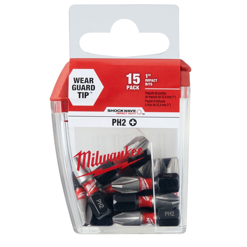 Bit Philips PH2 x 25mm c/15 pçs - 48-32-5003 - Milwaukee